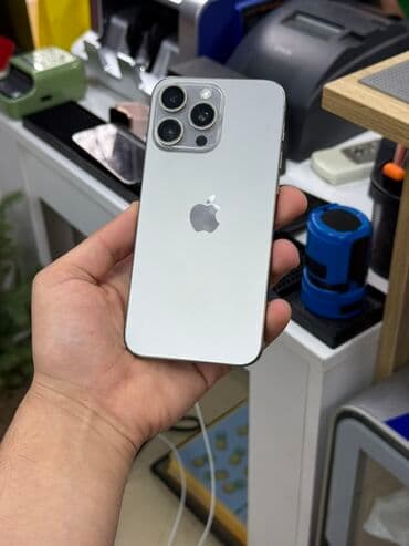 irşad iphone 15: IPhone 15 Pro Max, 256 GB, Gümüşü — 1