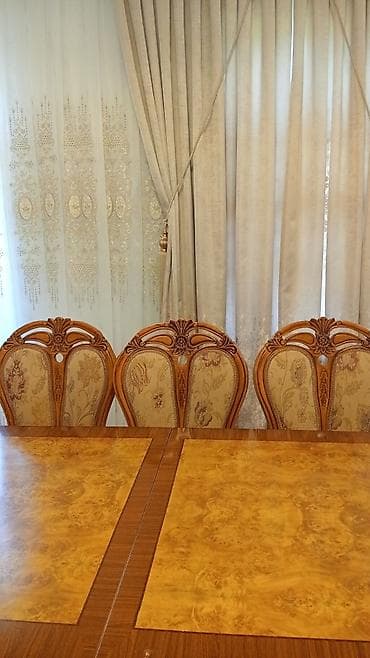 restoran ucun stol stul: Qonaq otağı üçün, Yeni, Açılan, Dördbucaq masa, 8 stul — 4