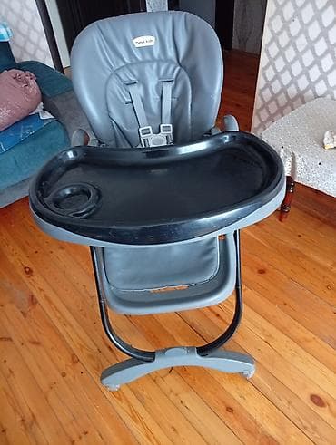Столы для кормления: Masal Kids uşaq yemək stulu - Rəng: tünd boz/qartal-boz - Yumşaq — 3