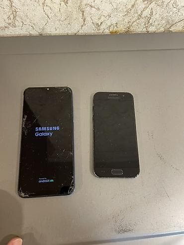 samovar satilir: Samsung Galaxy A3 2017, цвет - Голубой, Битый — 2