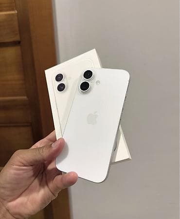 ipad 6 plus: IPhone 16, 128 GB, Ağ, Zəmanət, Simsiz şarj, Face ID — 9