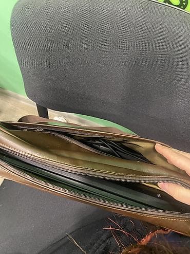 irşad electronics noutbuklar: Dəri notebook çantası - Material: dəri - Rəng: tünd qəhvəyi - — 2