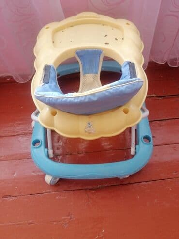 safari uşaq velosipedləri: Uşaq gəzdirəcəyi (walker) - Rəng: açıq mavi-göy çərçivə, krem rəngli — 6