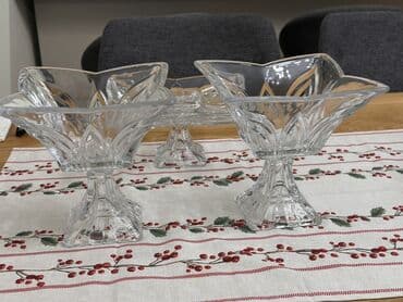 Tort və şiriniyyat qabı, Şüşə