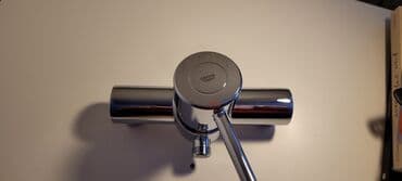 Hamam üçün aksessuarlar: Grohe smesitel. Almaniya istehsali orijinal. Hrom rengli. Istifada — 1