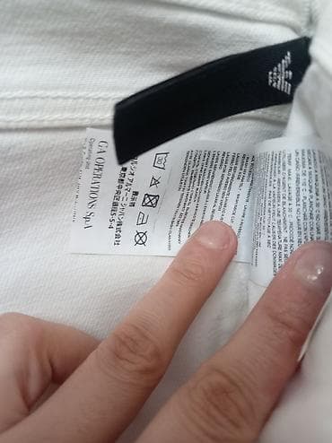 qaqa geyimi: Klassik Şalvar, Emporio Armani, 2XL, rəng - Ağ — 7