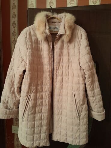 böyük bədən qadın geyimləri: Привозная зимняя куртка красивого розового цвета,мягкий теплый — 3