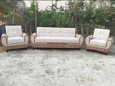 Klassik divan, 2 kreslo, Açılmayan