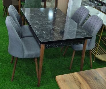 Masa və oturacaq dəstləri: Mətbəx üçün, Yeni, Açılan, Dördbucaq masa, 4 stul — 4