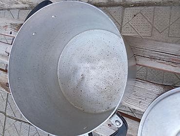 Qazan, rəng - Gümüşü, Alüminium, 5-dən çox l, 22 sm, Rusiya — 6