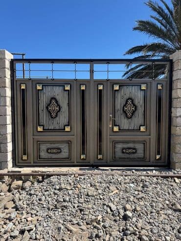həyət qapları: İstənilən növ darvaza. ✅️ Qalın profil, keyfiyyətli,çatdırılma — 2