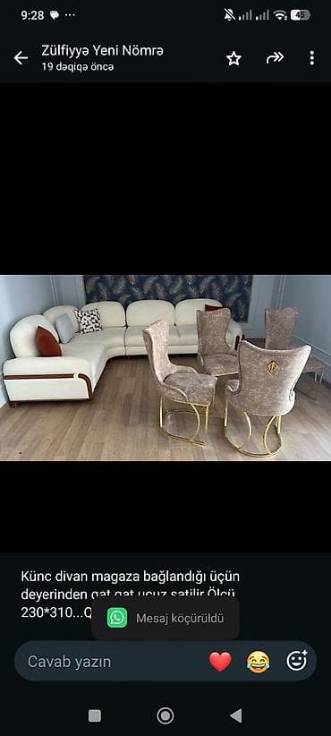 divan satisi: Künc divan magaza bağlandığı üçün deyerinden qat qat ucuz satilir.Ölçü — 1