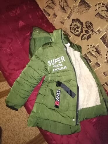 детская зимняя парка: Uşaq üçün qışlıq parka - Rəng: zeytun-yaşıl Uşaq gödəkçəsi Şəki — 5