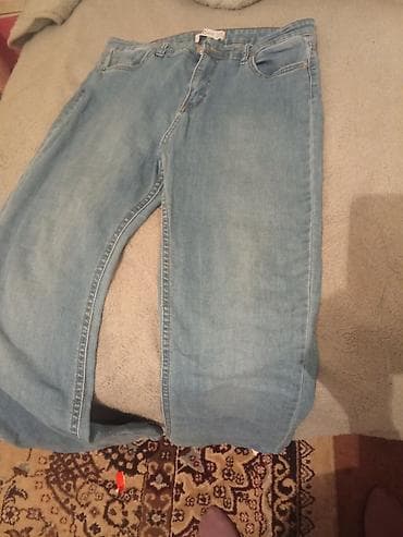 Məhsul: Açıq mavi denim şalvar 2 dəfə geyinilib - Brend: Zara (arxa — 2