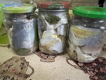 baliq: Məhsul: Ev üsulu marinadlanmış Baliq Təsvir: - Şüşə bankalarda — 1