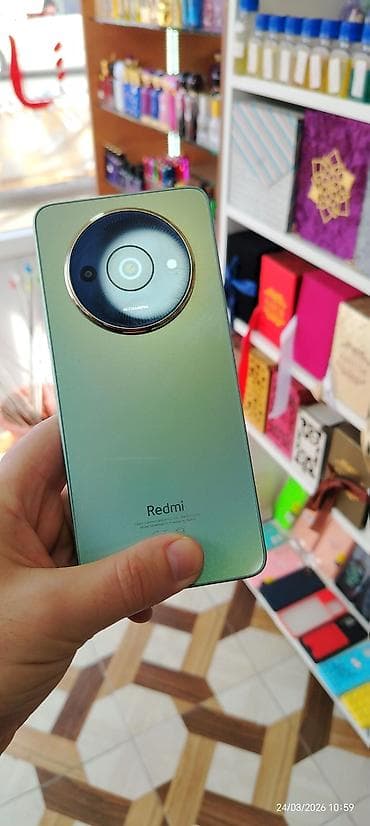 redmi telefonlari: Redmi A3x, 128 GB, rəng - Yaşıl, Sensor — 5