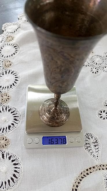 dekor qab: Qədəhlər, rəng - Gümüşü, Metal, 1 əd, Rusiya — 2
