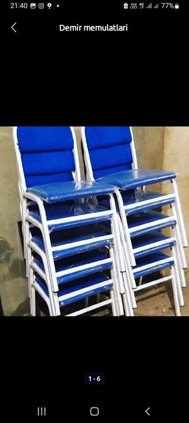 Bağ, çöl oturacaqları: Demir masa desti + masa, metal konstruksiya - 4 ədəd metal karkaslı — 2