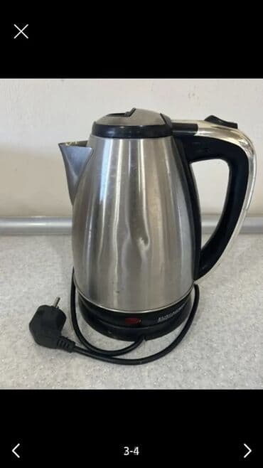 Кулеры и диспенсеры для воды: Elektrik çaydan – paslanmayan poladdan korpus, 360° fırlanan simsiz — 3