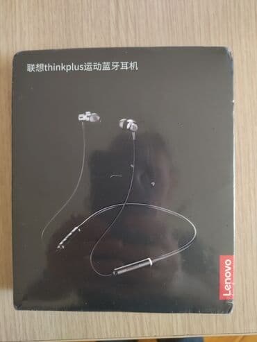 qulaqcıq bluetooth: Yeni Simsiz (Bluetooth) Qulaqcıqlar, Lenovo, rəng - Qara — 1