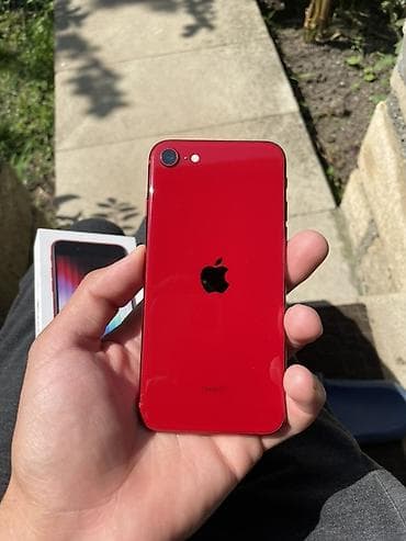 iphone 5 plus: IPhone SE 2022, 64 GB, Qırmızı, Barmaq izi — 1