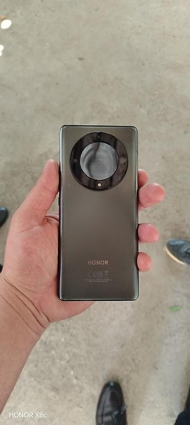 камера видеонаблюдения: Honor X9a, 128 ГБ, цвет - Серый, Отпечаток пальца — 2