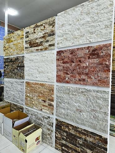 Dekorativ daş panellər – interyer və eksteryer üçün - Material: təbii