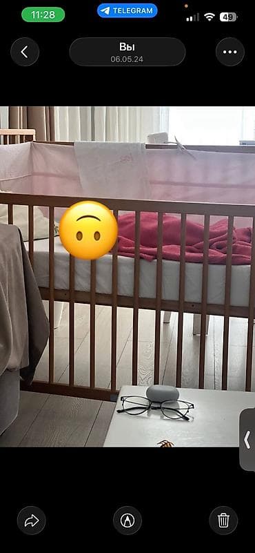 Oğlan və qız üçün, Dördbucaq, Beşik, Dəst ilə, Matras ilə, Yellənmə mexanizmsiz — 4