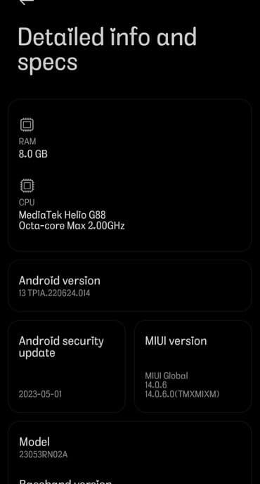 redmi 12 kabroları: Redmi 12, 128 ГБ, цвет - Черный, Сенсорный, Отпечаток пальца, Две SIM карты — 6