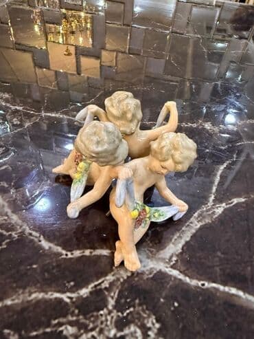 Qida məhsulları: Çılçıraq, 6 lampa, Farfor — 7