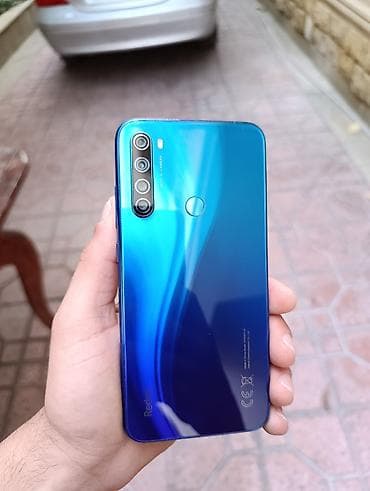 islenmis notebook satisi: Redmi Note 8 (2021), 64 GB, rəng - Mavi, Barmaq izi — 3