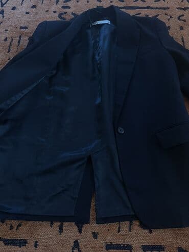 tek pencek: ZARA qadın blazeri 189azn alinib S-M razmere olacaq - Rəng: qara - — 3