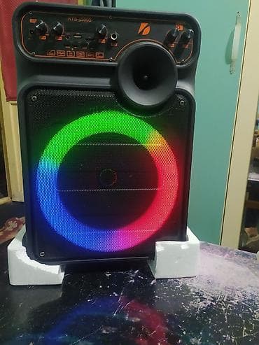 serdar ortac mp3: KTS-1590S daşına bilən akustik sistem - 8" dinamik və parlaq LED RGB — 4