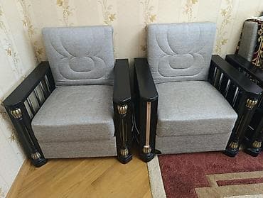 modern divan: İşlənmiş, Divan, 2 kreslo, Divan, Bazalı, Açılan — 10