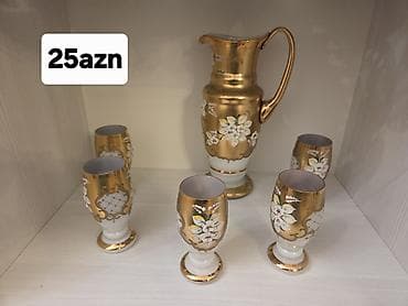 bagima qablar: Rəng - Qızılı, Şüşə, 5 — 1