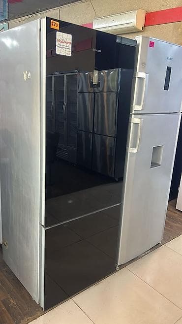 Bosch iki qapılı soyuducu - Rəng və dizayn: parlaq qara şüşə ön at lalafo.az Bosch iki qapılı soyuducu - Rəng və dizayn: parlaq qara şüşə ön