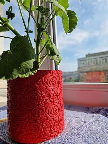 3d qelem: 3D printerdə çap olunmuş yeni dekorativ dibçək. ​İstənilən rəngdə və — 2