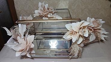 Xonça: Nişan/xınayaxtı üçün dekorariv vitrin və aksesuarlı.Alınıb 1000m/satış — 4