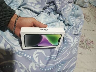 apple nausnik: IPhone 14, 128 GB, Göy, Face ID — 6