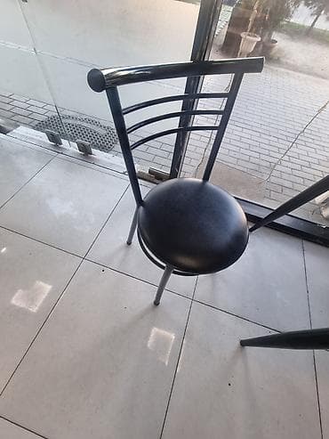 Mətbəx üçün, İşlənmiş, Qatlanmayan, rəng - Qara Stul