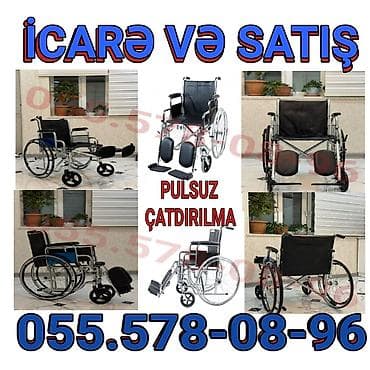 Müxtəlif model əlil arabaları – icarə və satış. - Mexaniki, yığıla