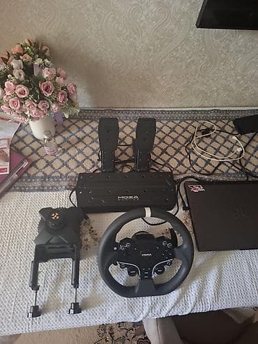 Видеоигры и приставки: MOZA Racing dəsti (Sükan, Baza, Pedallar) ​İdeal vəziyyətdə təcili — 4