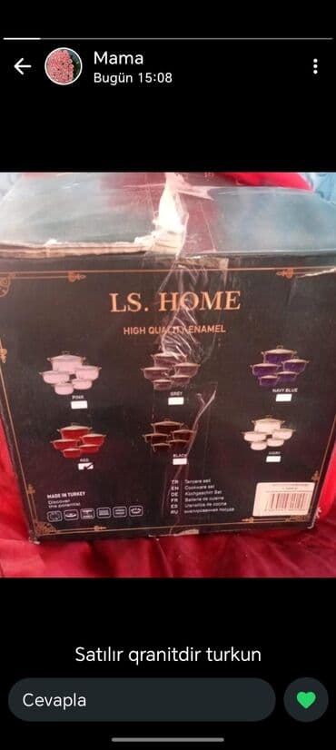 termos yemek qabi: Qazan, rəng - Qırmızı, Qranit, Türkiyə — 1