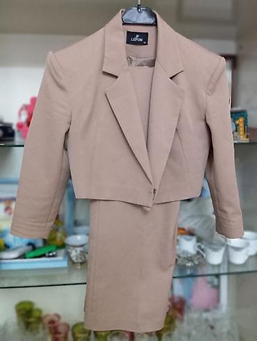 dest paltarlar: Brend: JF Lefon Model: Qadın iki hissəli dəst – qısa bleizer + ətək — 3