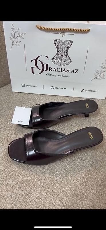 patchi шоколад цены: Mango qadın mules – minimalistik, zərif dizayn - Brend: Mango (1:1) — 4