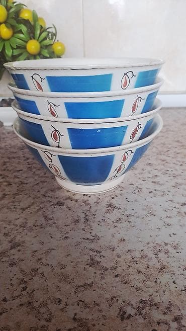 antik xalca: Kasalar, 4 ədədli dəst, Keramika — 1