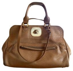 qaşlı canta: Gatsby de Longchamp Orange Made in France. Vintagedir. Əsl dəridən — 1