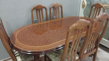 складные стулья: Для гостиной, Б/у, Раскладной, Овальный стол, 6 стульев — 2