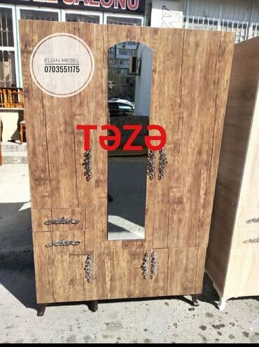 şifoner dolab: Yeni, Açılan, 3 qapılı Düz dolab, Şifonyer, Azərbaycan — 12