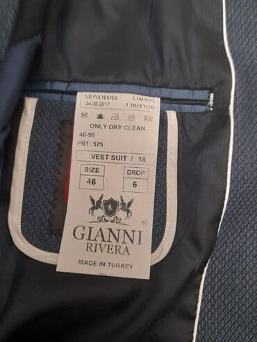 прокат мужских костюмов в баку: Мужской костюм, Демисезон, M, цвет - Синий — 4